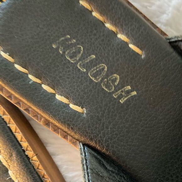 Kolosh Black & Tan Sandals 6 - Picture 4 of 6